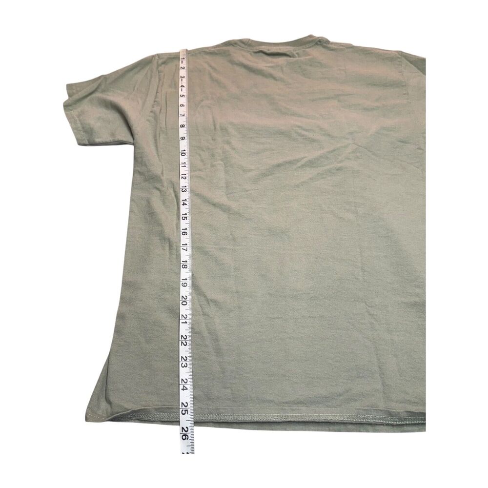 Port & Company T-Shirt Men's Medium Olive Green Cotton May be Forest be with You - Picture 6 of 7